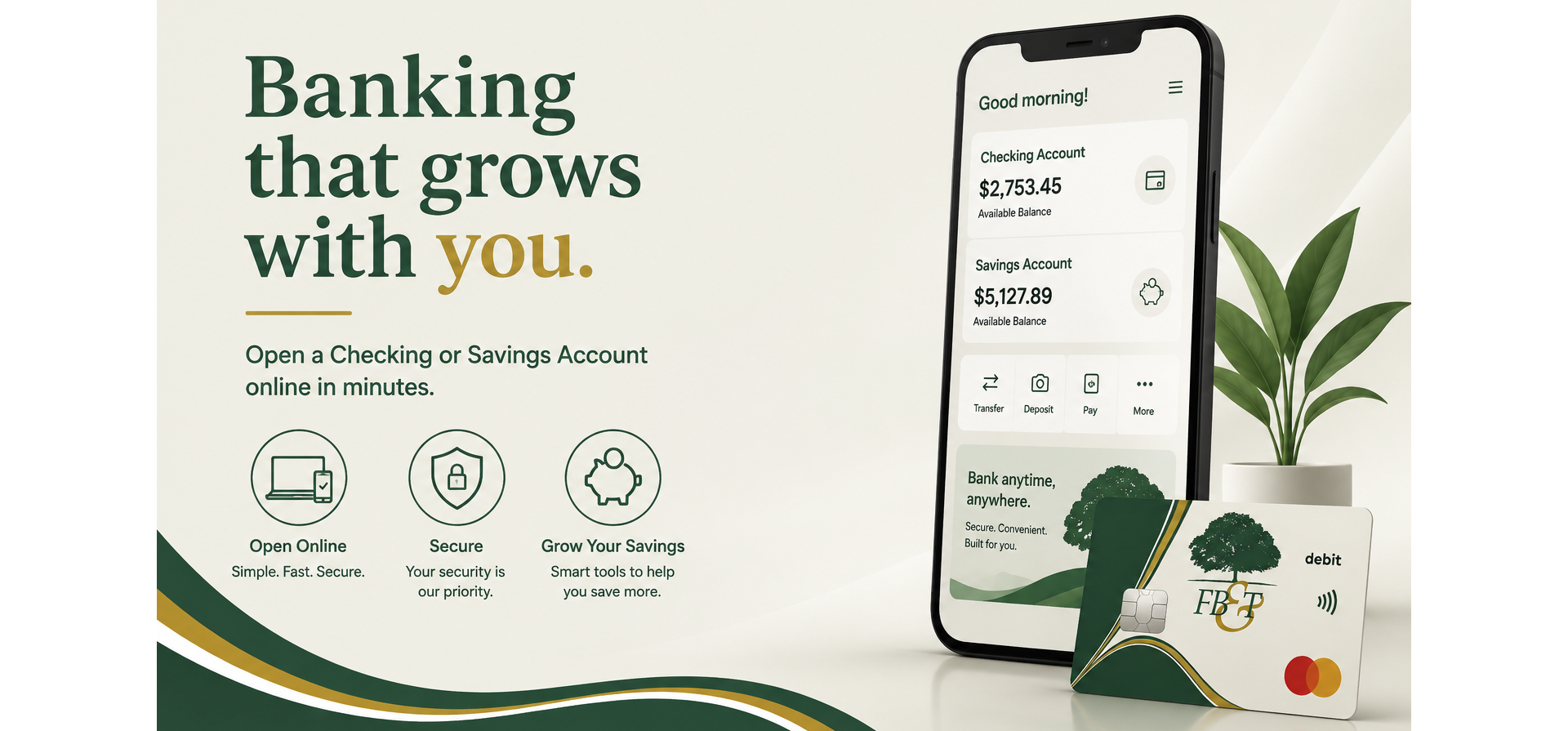 Open an account online